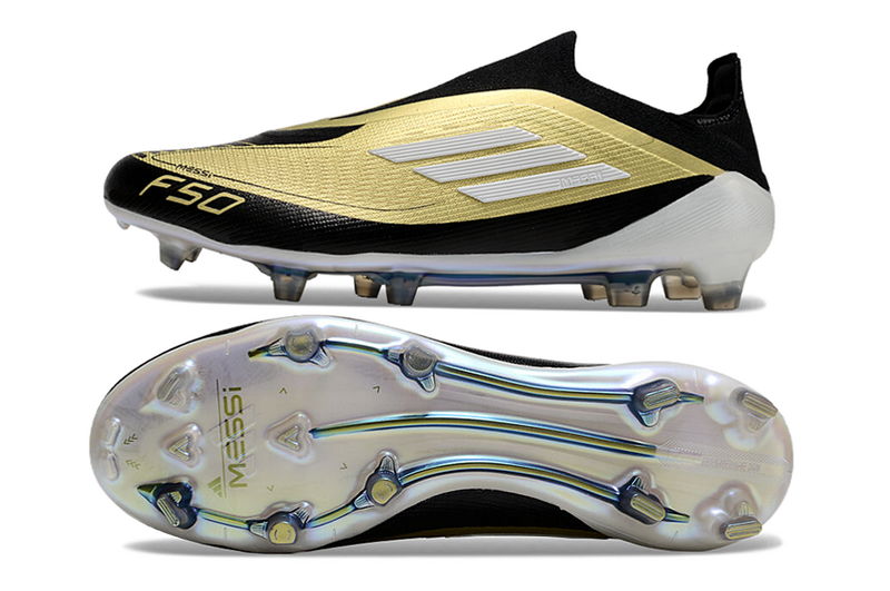 ADIDAS F50 LACELASS ELITE CAMPO "TRIUNFO DOURADO" – PRETA E DOURADA