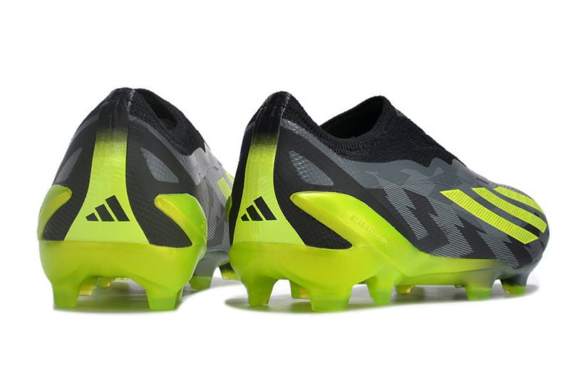 CHUTEIRA ADIDAS X CRAZYFAST+ CAMPO "CRAZY CHARGED" - PRETA E VERDE