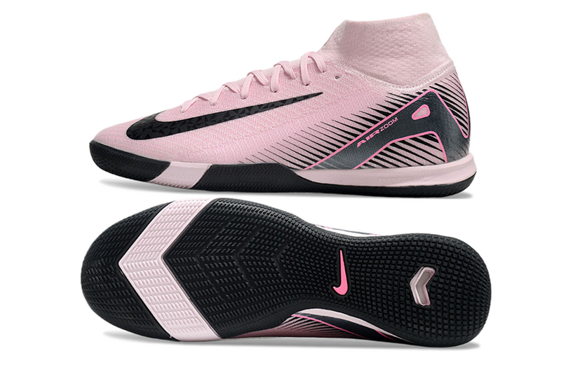 CHUTEIRA NIKE AIR ZOOM MERCURIAL SUPERFLY 10 ELITE FUTSAL - ROSA E PRETA