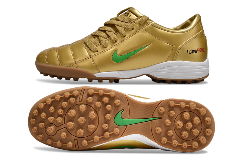 CHUTEIRA NIKE TOTAL 90 III SOCIETY - DOURADA E VERDE