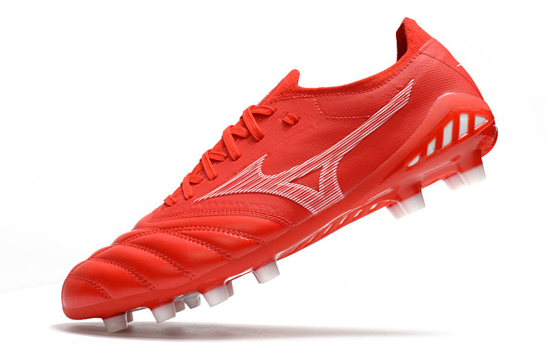 CHUTEIRA MIZUNO MORELIA NEO III JAPAN CAMPO "REALEASE" - VERMELHA