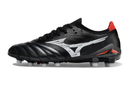 CHUTEIRA MIZUNO MORELIA NEO IV JAPAN CAMPO - PRETA E VERMELHA