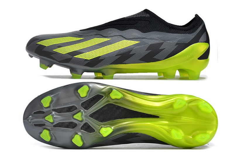 CHUTEIRA ADIDAS X CRAZYFAST+ CAMPO "CRAZY CHARGED" - PRETA E VERDE