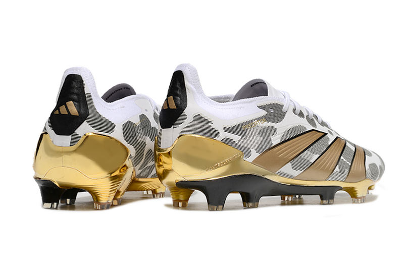 ADIDAS PREDATOR 24 ELITE CAMPO "GENERATION PRED 2.0" - BRANCA E DOURADA