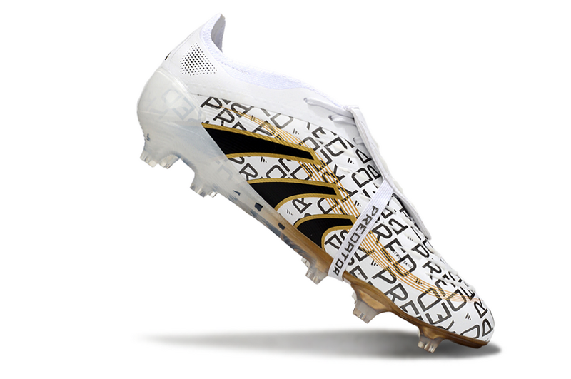 ADIDAS PREDATOR 25 FT ELITE CAMPO - BRANCA E DOURADA
