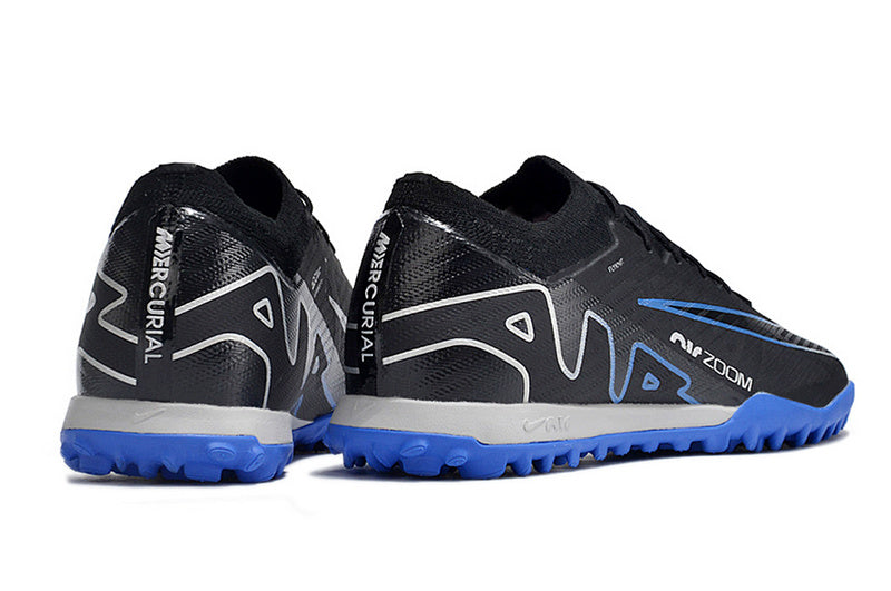 CHUTEIRA NIKE  MERCURIAL AIR ZOOM VAPOR 15 ELITE SOCIETY "SHADOW" - PRETA E AZUL