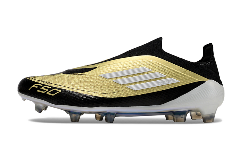 ADIDAS F50 LACELASS ELITE CAMPO "TRIUNFO DOURADO" – PRETA E DOURADA