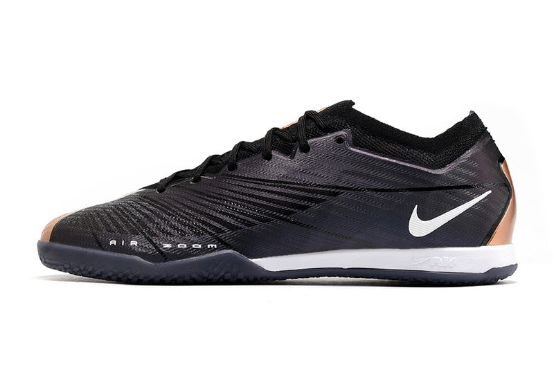 CHUTEIRA NIKE AIR ZOOM MERCURIAL VAPOR 15 ELITE FUTSAL "2001" - PRETA E COBRE