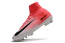 CHUTEIRA NIKE MERCURIAL SUPERFLY 5 ELITE CAMPO - ROSA E BRANCA