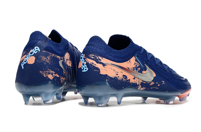 CHUTEIRA NIKE PHANTOM GX II ELITE CAMPO "ERLING HAALAND FORCE 9" - AZUL E LARANJA
