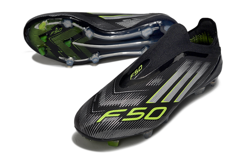 ADIDAS F50 LACELESS ELITE CAMPO - PRETA E VERDE