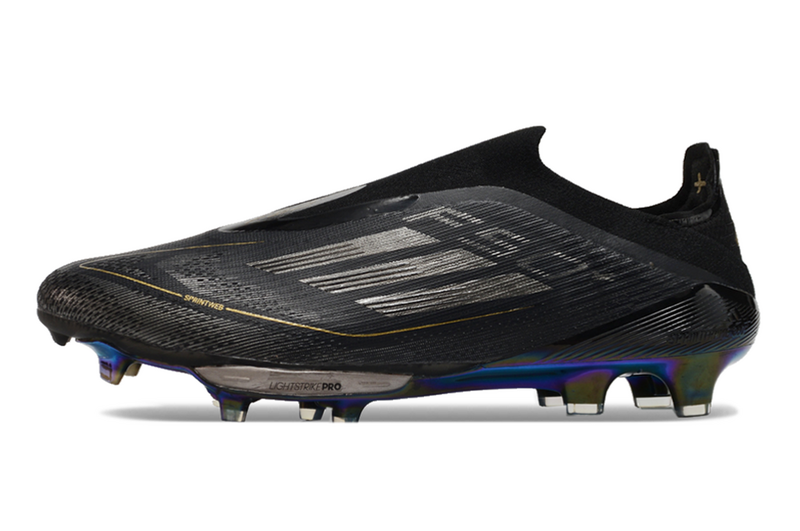 CHUTEIRA ADIDAS F50 LACELESS LIGHTSTRIKE PRO ELITE CAMPO "DARK SPARK" – PRETA