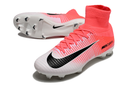CHUTEIRA NIKE MERCURIAL SUPERFLY 5 ELITE CAMPO - ROSA E BRANCA