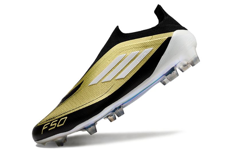 ADIDAS F50 LACELASS ELITE CAMPO "TRIUNFO DOURADO" – PRETA E DOURADA