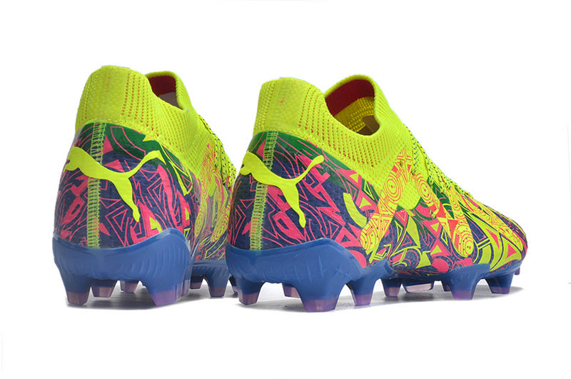 CHUTEIRA PUMA FUTURE ULTIMATE CAMPO "ENERGY" - VERDE E AZUL
