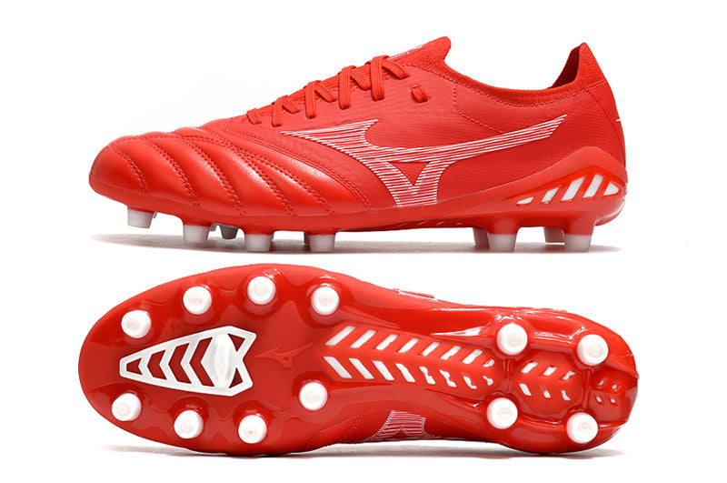 CHUTEIRA MIZUNO MORELIA NEO III JAPAN CAMPO "REALEASE" - VERMELHA