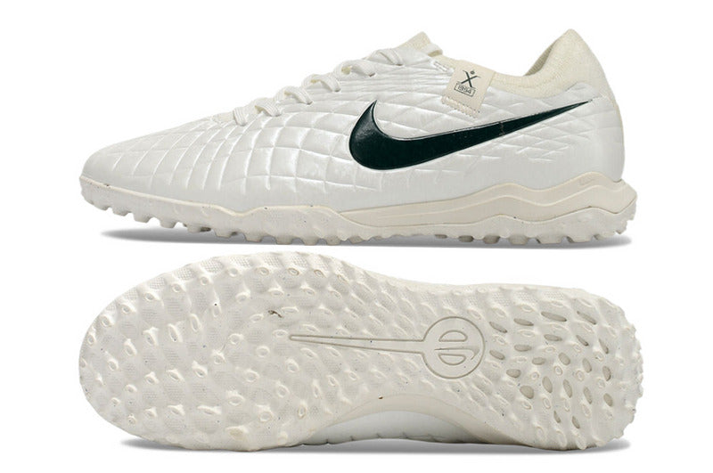 CHUTEIRA NIKE TIEMPO LEGEND 10 SOCIETY "PEARL" - BRANCA E VERDE