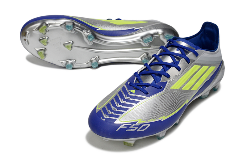 CHUTEIRA ADIDAS F50 MESSI ELITE CAMPO - CINZA E AZUL
