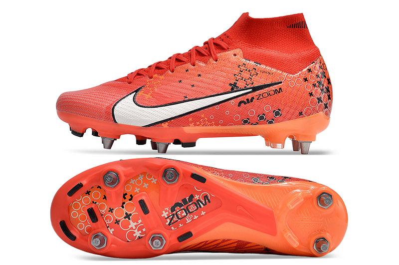 CHUTEIRA NIKE AIR ZOOM MERCURIAL SUPERFLY 9 ELITE TRAVA MISTA "DREAM SPEED 7" - VERMELHA