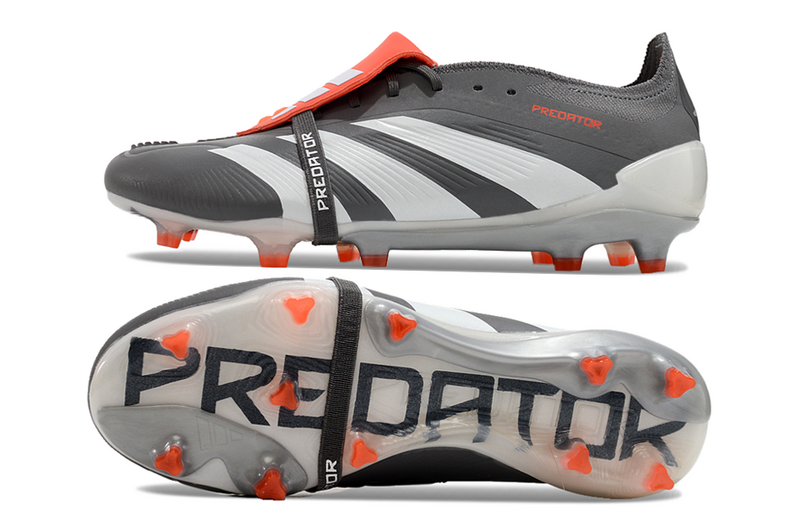 ADIDAS PREDATOR 24 FT ELITE CAMPO - CINZA E BRANCA