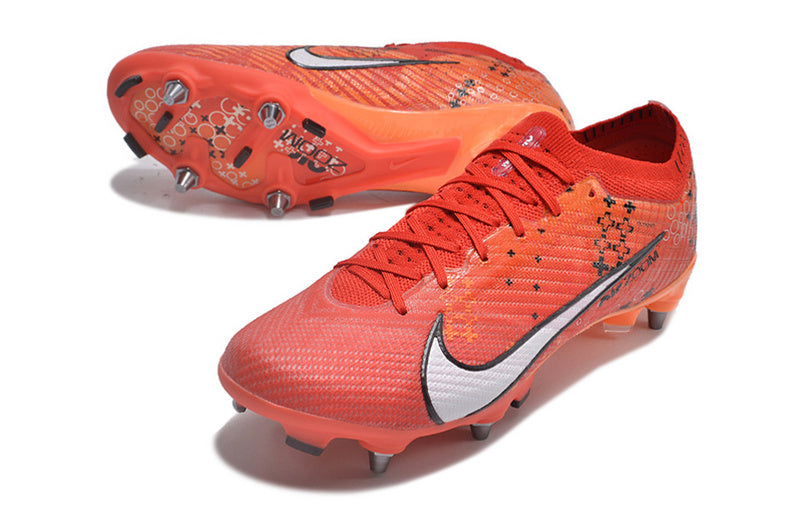 CHUTEIRA NIKE AIR ZOOM MERCURIAL VAPOR 15 ELITE TRAVA MISTA "DREAM SPEED" - VERMELHA E BRANCA