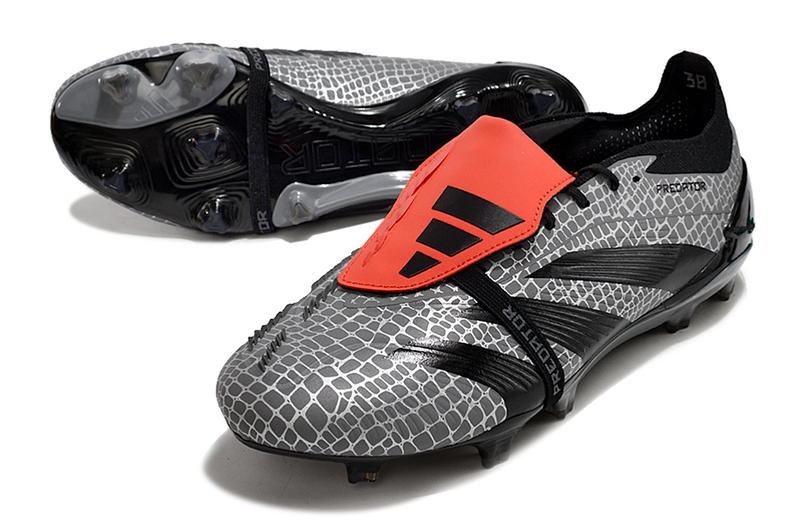 ADIDAS PREDATOR 24 FT ELITE CAMPO - CINZA E PRETA