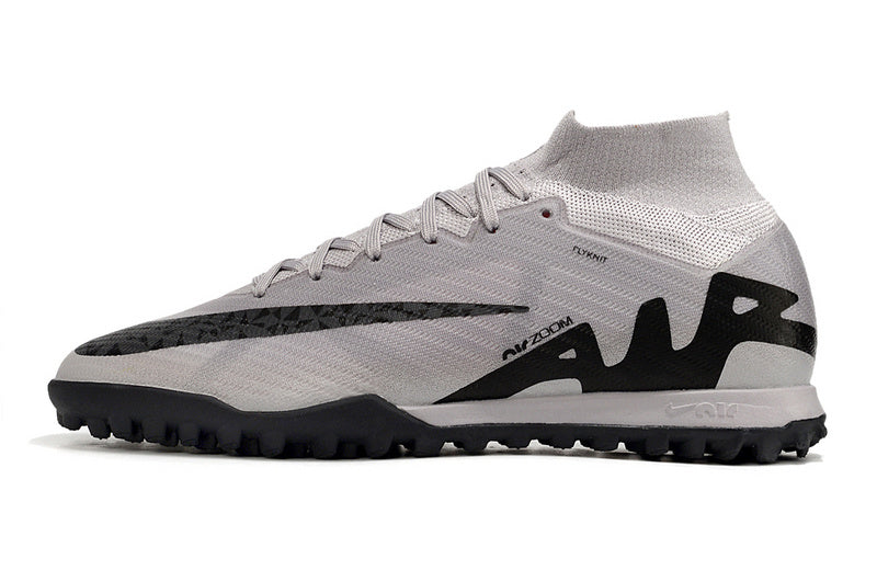 CHUTEIRA NIKE MERCURIAL AIR ZOOM SUPERFLY 9 ELITE SOCIETY "RESING GEM" - CINZA