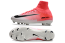 CHUTEIRA NIKE MERCURIAL SUPERFLY 5 ELITE CAMPO - ROSA E BRANCA