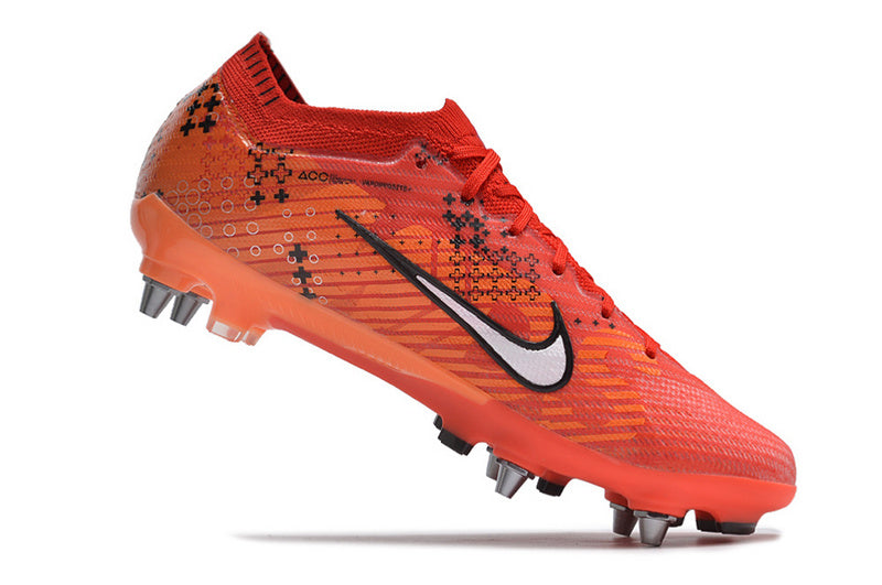 CHUTEIRA NIKE AIR ZOOM MERCURIAL VAPOR 15 ELITE TRAVA MISTA "DREAM SPEED" - VERMELHA E BRANCA