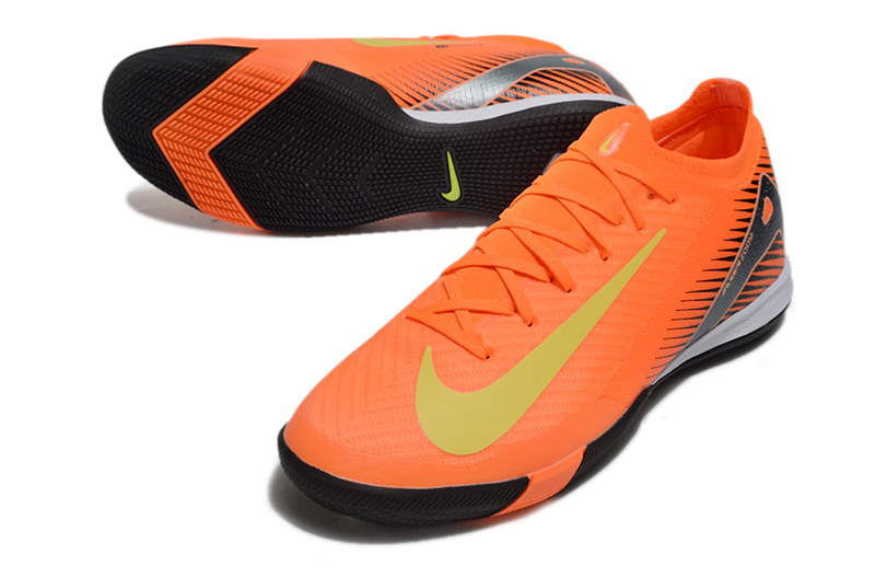 CHUTEIRA NIKE AIR ZOOM MERCURIAL VAPOR 16 ELITE FUTSAL - LARANJA E PRETA