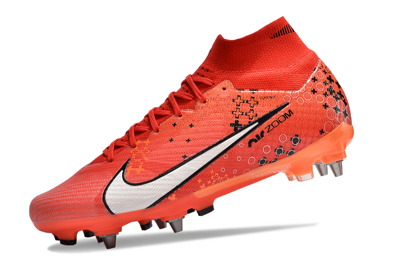 CHUTEIRA NIKE AIR ZOOM MERCURIAL SUPERFLY 9 ELITE TRAVA MISTA "DREAM SPEED 7" - VERMELHA