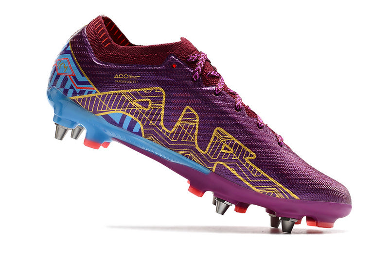 CHUTEIRA NIKE AIR ZOOM MERCURIAL VAPOR 15 ELITE TRAVA MISTA "MBAPPÉ" - VINHO