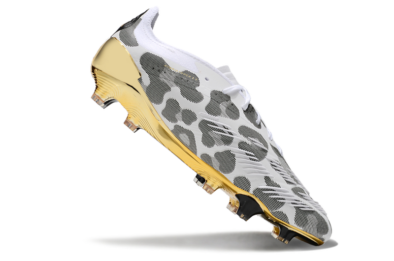 ADIDAS PREDATOR 24 ELITE CAMPO "GENERATION PRED 2.0" - BRANCA E DOURADA