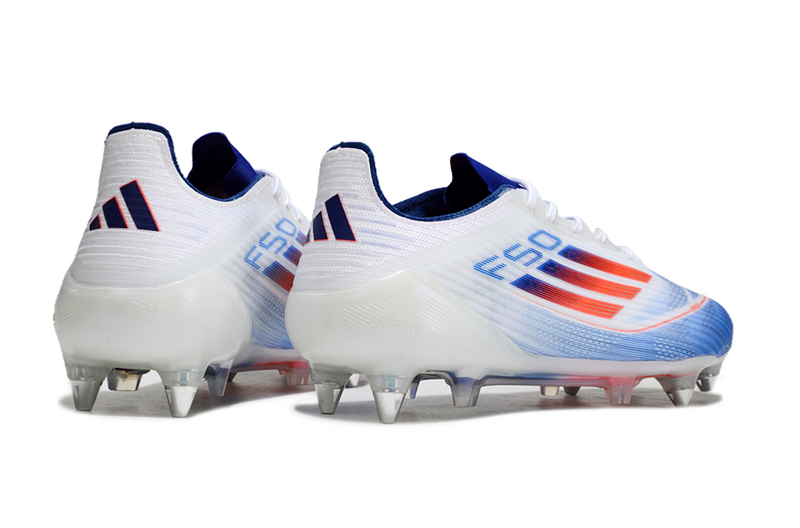 ADIDAS F50 ELITE TRAVA MISTA "ADVACEMENT" - BRANCA E COLORIDA