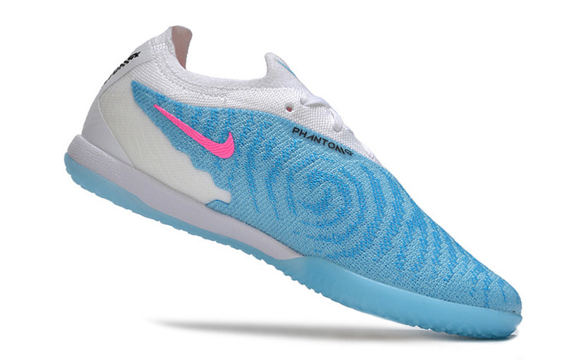 CHUTEIRA NIKE PHANTOM GX ELITE FUTSAL "BLAST" - AZUL E BRANCA