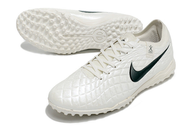 CHUTEIRA NIKE TIEMPO LEGEND 10 SOCIETY "PEARL" - BRANCA E VERDE