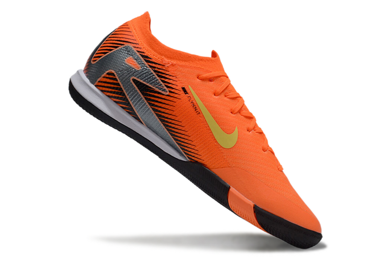 CHUTEIRA NIKE AIR ZOOM MERCURIAL VAPOR 16 ELITE FUTSAL - LARANJA E PRETA
