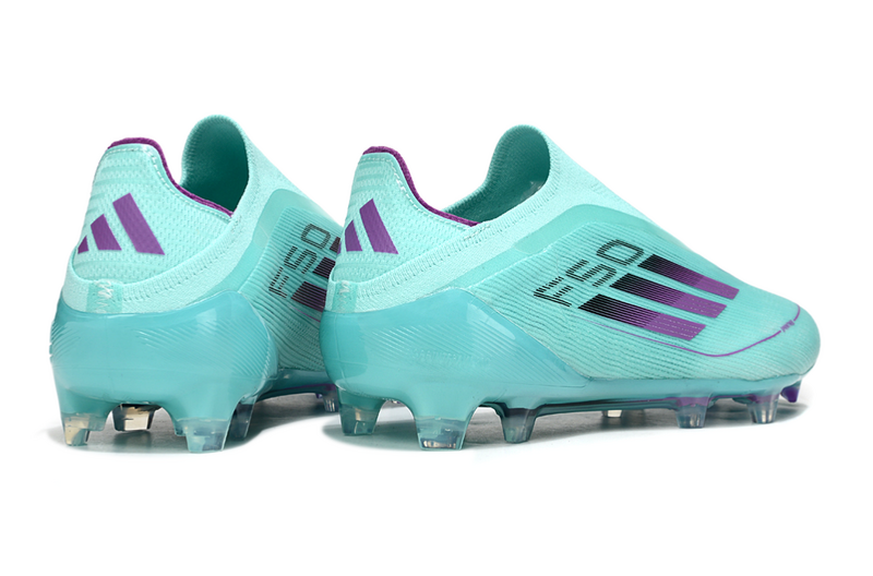 ADIDAS F50 LACELESS ELITE CAMPO - CIANO E ROXA