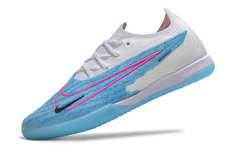 CHUTEIRA NIKE PHANTOM GX ELITE FUTSAL "BLAST" - AZUL E BRANCA
