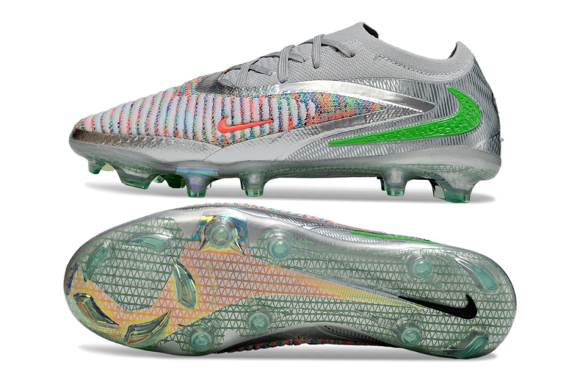 CHUTEIRA NIKE PHANTOM 6 ELITE CAMPO - CINZA E COLORIDA