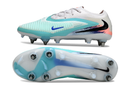 CHUTEIRA NIKE PHANTOM 6 ELITE TRAVA MISTA "UNITED 002" - BRANCA E AZUL