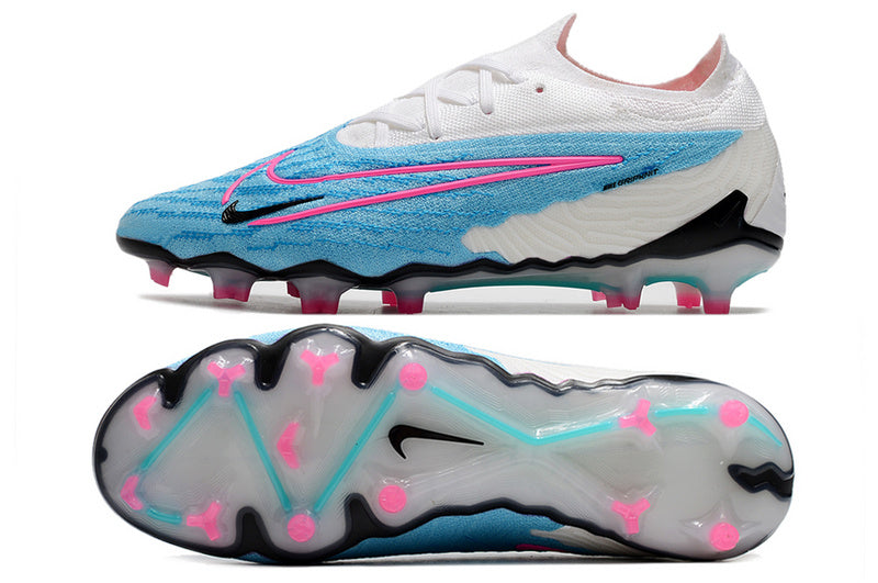 CHUTEIRA NIKE GX ELITE CAMPO - BRANCA E AZUL