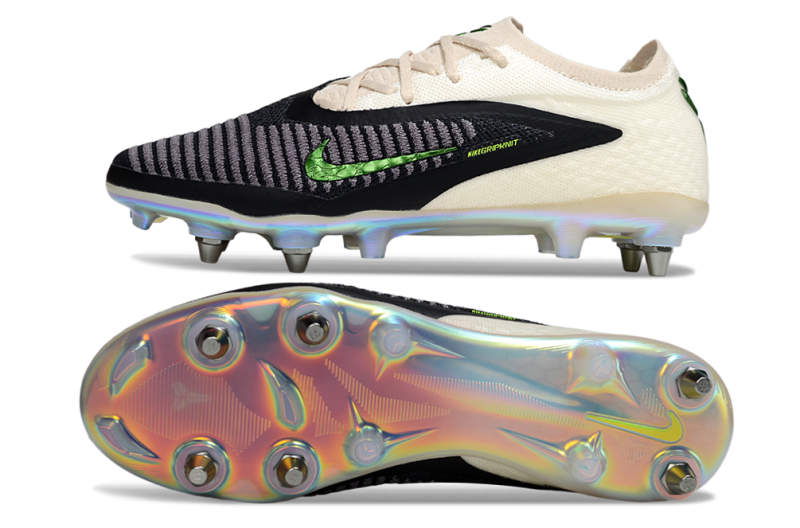 CHUTEIRA NIKE PHANTOM 6 ELITE TRAVA MISTA - BRANCA E PRETA