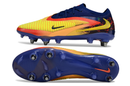 CHUTEIRA NIKE PHANTOM 6 ELITE TRAVA MISTA "HAALAND" - AMARELA E AZUL