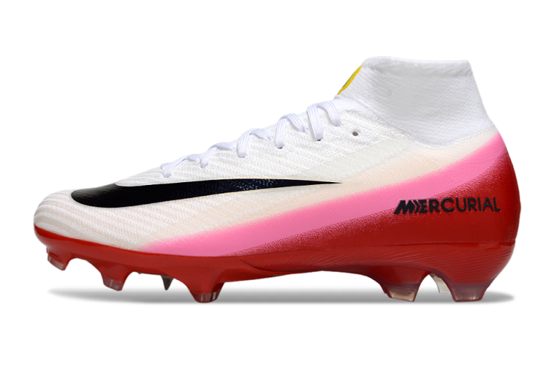 CHUTEIRA NIKE AIR ZOOM MERCURIAL SUPERFLY 10 ELITE CAMPO "FEAR NOTHING" - BRANCA E VERMELHA