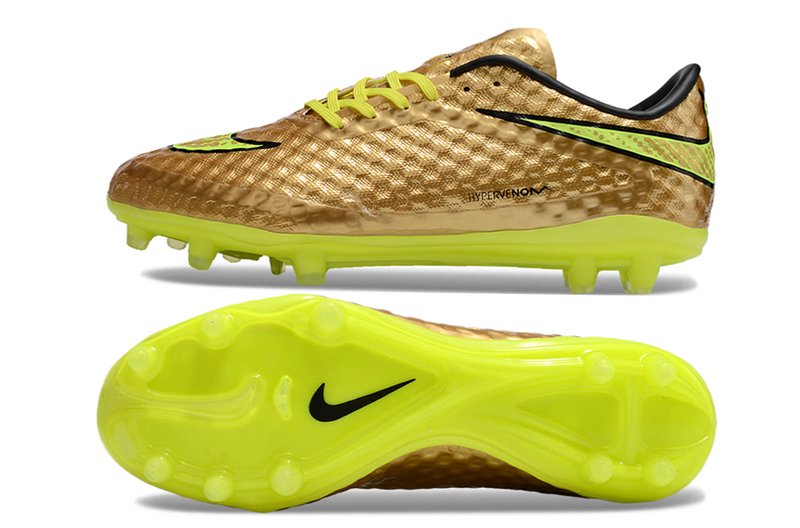 CHUTEIRA NIKE HYPERVENOM ELITE CAMPO - DOURADA