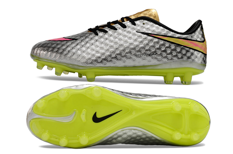 CHUTEIRA NIKE HYPERVENOM ELITE CAMPO - PRATA