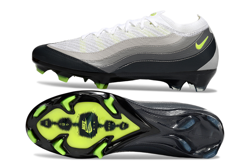 CHUTEIRA NIKE AIR ZOOM MERCURIAL VAPOR 16 ELITE CAMPO "AIR MAX 95" - CINZA E PRETA