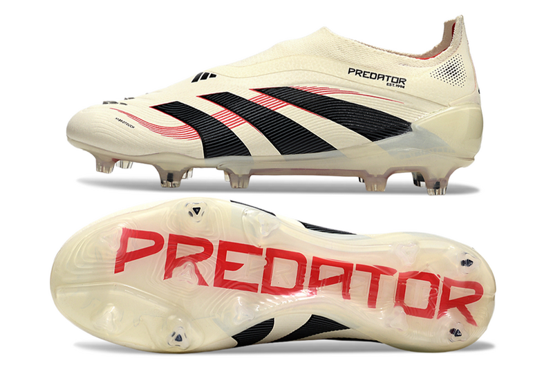 ADIDAS PREDATOR 25 LACELESS ELITE CAMPO - BEGE E PRETA