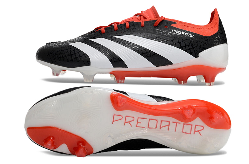 ADIDAS PREDATOR 24 ELITE CAMPO - LARANJA E PRETA